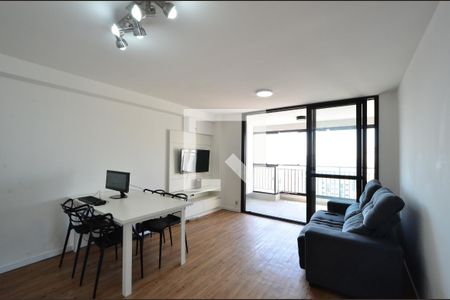 Sala/Cozinha de apartamento para alugar com 2 quartos, 62m² em Mirandópolis, São Paulo