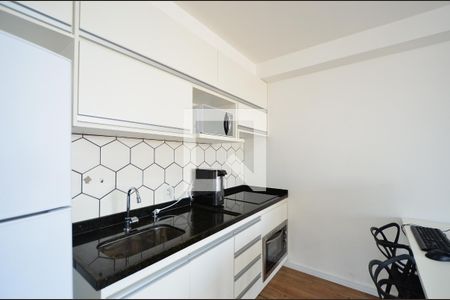 Sala/Cozinha de apartamento para alugar com 2 quartos, 62m² em Mirandópolis, São Paulo