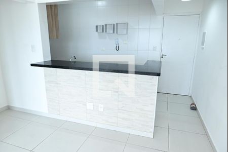 Cozinha de apartamento para alugar com 1 quarto, 90m² em Boqueirão, Praia Grande