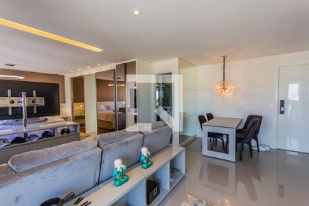 Sala de apartamento à venda com 1 quarto, 63m² em Campestre, Santo André