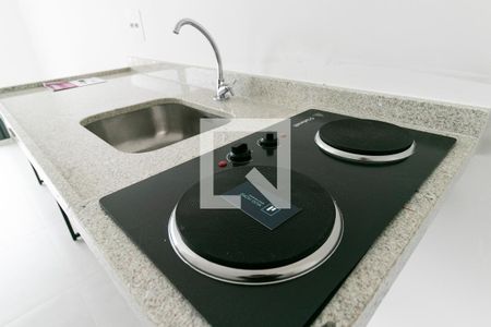 Studio para alugar com 23m², 1 quarto e sem vaga Studio para alugar com 23m², 1 quarto e sem vagaCozinha - Cooktop
