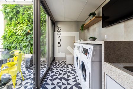 Studio à venda com 33m², 1 quarto e sem vagaLavanderia