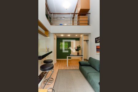 Sala de apartamento para alugar com 1 quarto, 42m² em Moema, São Paulo
