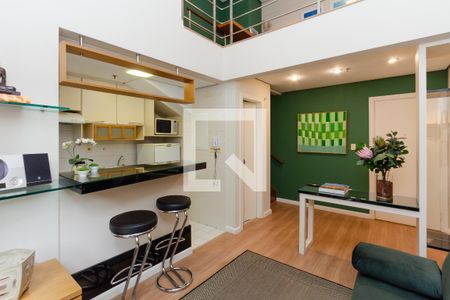 Sala de apartamento para alugar com 1 quarto, 42m² em Moema, São Paulo