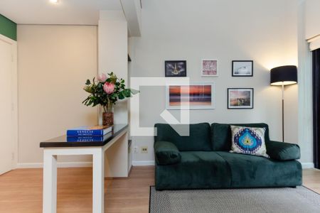 Sala de apartamento para alugar com 1 quarto, 42m² em Moema, São Paulo