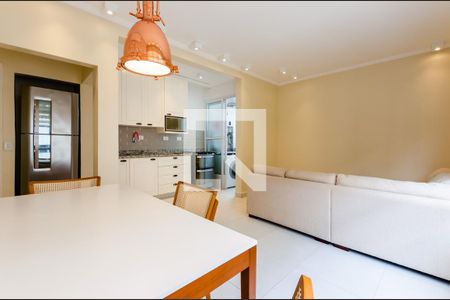 Sala de apartamento para alugar com 1 quarto, 50m² em Gonzaga, Santos