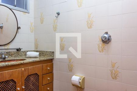 Banheiro da Suíte de apartamento para alugar com 2 quartos, 110m² em Loteamento Joao Batista Juliao, Guarujá