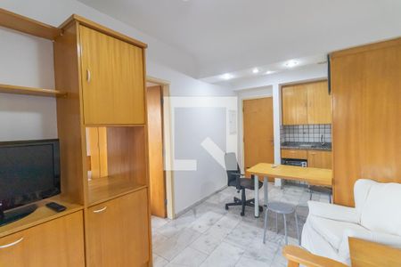 Sala de apartamento à venda com 1 quarto, 32m² em Paraíso, São Paulo