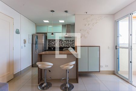 Sala de apartamento à venda com 2 quartos, 50m² em Jardim Bela Vista, Santo André