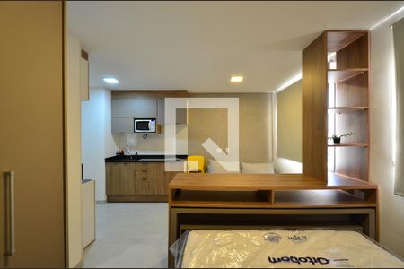 Sala/Cozinha de kitnet/studio para alugar com 1 quarto, 24m² em Vila Clementino, São Paulo