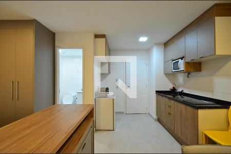 Sala/Cozinha de kitnet/studio para alugar com 1 quarto, 24m² em Vila Clementino, São Paulo