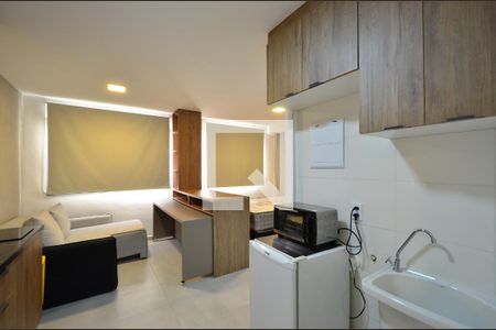 Sala/Cozinha de kitnet/studio para alugar com 1 quarto, 24m² em Vila Clementino, São Paulo