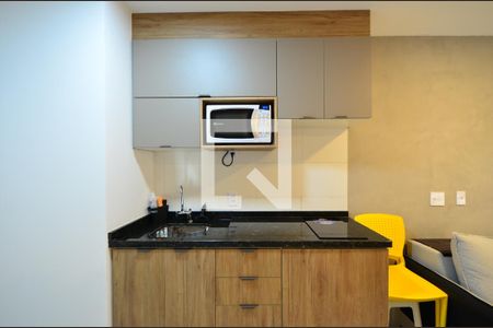 Sala/Cozinha de kitnet/studio para alugar com 1 quarto, 24m² em Vila Clementino, São Paulo