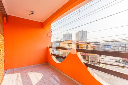 Varanda da Sala de casa à venda com 3 quartos, 213m² em Jardim Cristiane, Santo André
