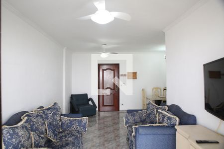 Sala de Estar de apartamento para alugar com 3 quartos, 117m² em Guilhermina, Praia Grande