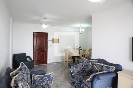 Sala de Estar de apartamento para alugar com 3 quartos, 117m² em Guilhermina, Praia Grande