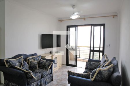 Sala de apartamento para alugar com 3 quartos, 117m² em Guilhermina, Praia Grande
