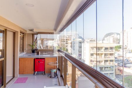 Varanda de apartamento à venda com 3 quartos, 99m² em Botafogo, Rio de Janeiro