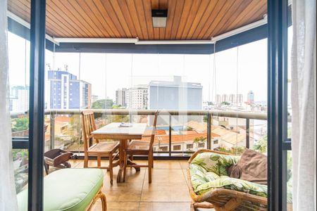 Varanda da Sala de apartamento à venda com 3 quartos, 146m² em Vila Pinheirinho, Santo André