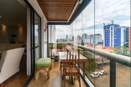 Varanda da Sala de apartamento à venda com 3 quartos, 146m² em Vila Pinheirinho, Santo André