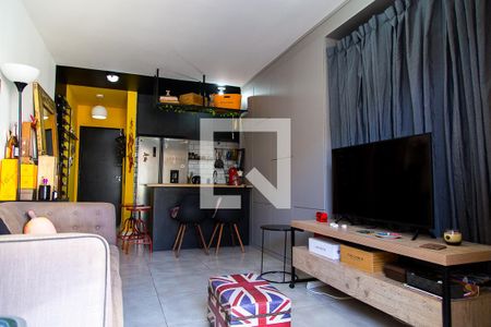 Sala de apartamento à venda com 1 quarto, 27m² em Mirandópolis, São Paulo