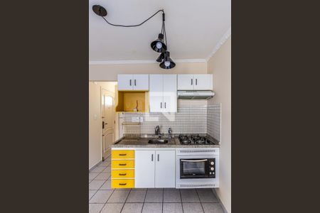 Cozinha de apartamento à venda com 1 quarto, 26m² em Campos Elíseos, São Paulo