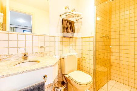 Banheiro de kitnet/studio à venda com 1 quarto, 29m² em Chácara Santo Antônio (zona Sul), São Paulo