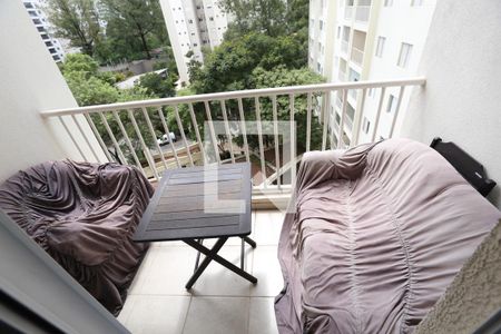 Varanda da Sala de apartamento para alugar com 1 quarto, 68m² em Parque Reboucas, São Paulo