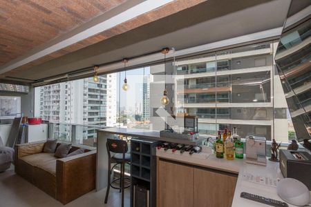 Varanda da Sala de apartamento à venda com 2 quartos, 67m² em Brooklin, São Paulo