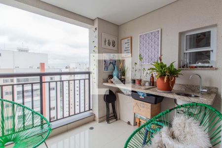 Varanda da Sala de apartamento para alugar com 2 quartos, 57m² em Vila Andrade, São Paulo