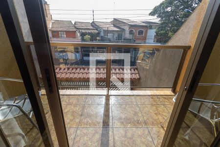 Varanda da sala  de casa à venda com 3 quartos, 250m² em Centro, Diadema