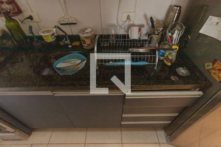 Cozinha e Área de Serviço de apartamento à venda com 3 quartos, 75m² em Santa Quiteria, Curitiba