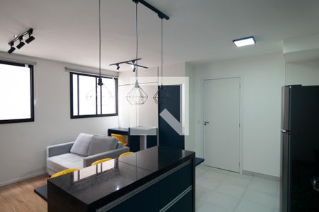 Sala / Cozinha de apartamento à venda com 1 quarto, 37m² em Centro, São Paulo