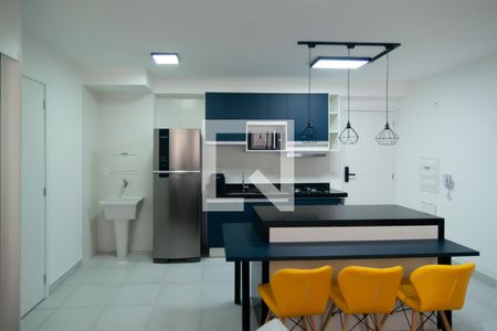 Sala / Cozinha de apartamento à venda com 1 quarto, 37m² em Centro, São Paulo