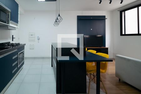 Sala / Cozinha de apartamento à venda com 1 quarto, 37m² em Centro, São Paulo