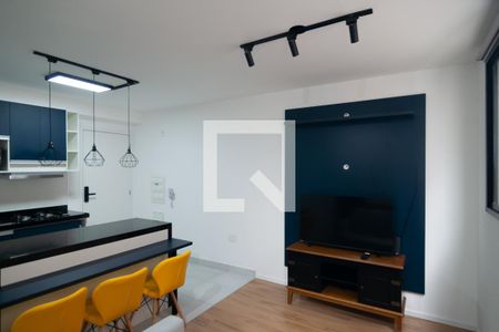 Sala / Cozinha de apartamento à venda com 1 quarto, 37m² em Centro, São Paulo