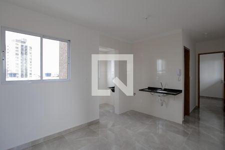 Sala/Cozinha de apartamento à venda com 2 quartos, 33m² em Chácara Seis de Outubro, São Paulo