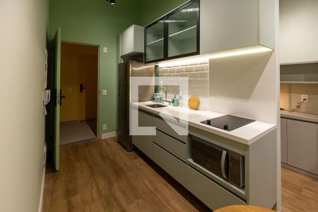 Cozinha de apartamento para alugar com 1 quarto, 25m² em Sumarezinho, São Paulo