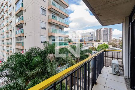 Varanda de kitnet/studio para alugar com 1 quarto, 35m² em Santo Amaro, São Paulo