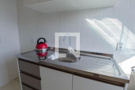 Sala e cozinha de apartamento para alugar com 1 quarto, 25m² em Ingleses do Rio Vermelho, Florianópolis