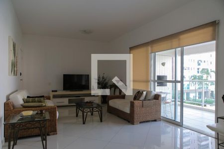 Sala de apartamento para alugar com 3 quartos, 132m² em Itararé, Santos