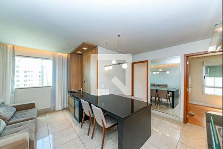 Sala de apartamento para alugar com 2 quartos, 65m² em Belvedere, Belo Horizonte