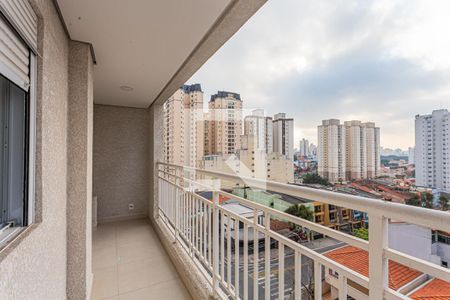 Varanda da Sala de apartamento para alugar com 2 quartos, 54m² em Vila Pires, Santo André