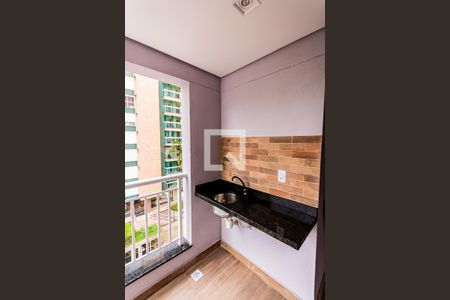 Varanda da Sala de apartamento para alugar com 2 quartos, 66m² em Campestre, Santo André