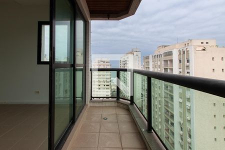 Varanda de apartamento para alugar com 3 quartos, 140m² em Vila Maia, Guarujá