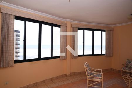 Sala de Estar  de apartamento para alugar com 3 quartos, 170m² em Vila Caiçara, Praia Grande