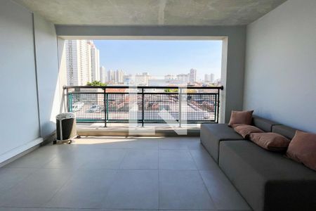 Varanda de kitnet/studio para alugar com 1 quarto, 32m² em Bom Retiro, São Paulo