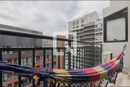 Varanda de kitnet/studio para alugar com 1 quarto, 21m² em Vila Mariana, São Paulo