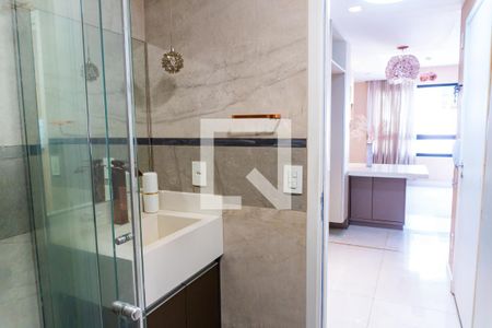 Banheiro de kitnet/studio à venda com 1 quarto, 25m² em Mirandópolis, São Paulo