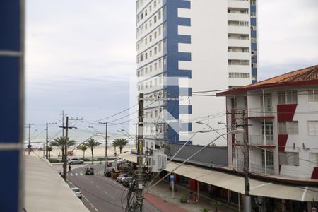 Sala / Quarto/ vista de kitnet/studio para alugar com 1 quarto, 29m² em Boqueirão, Praia Grande
